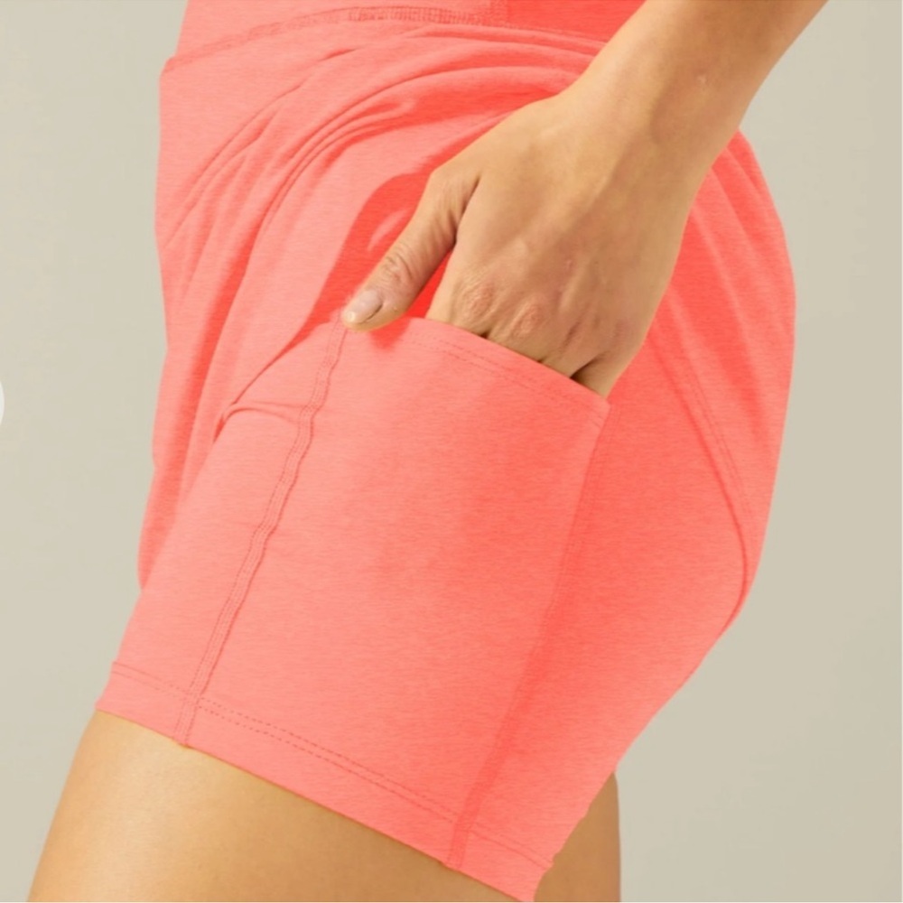 NWOT Beyond Yoga Spacedye Movement Electric Peach Heather Skort Size XS SKU:30 - Picture 5 of 12
